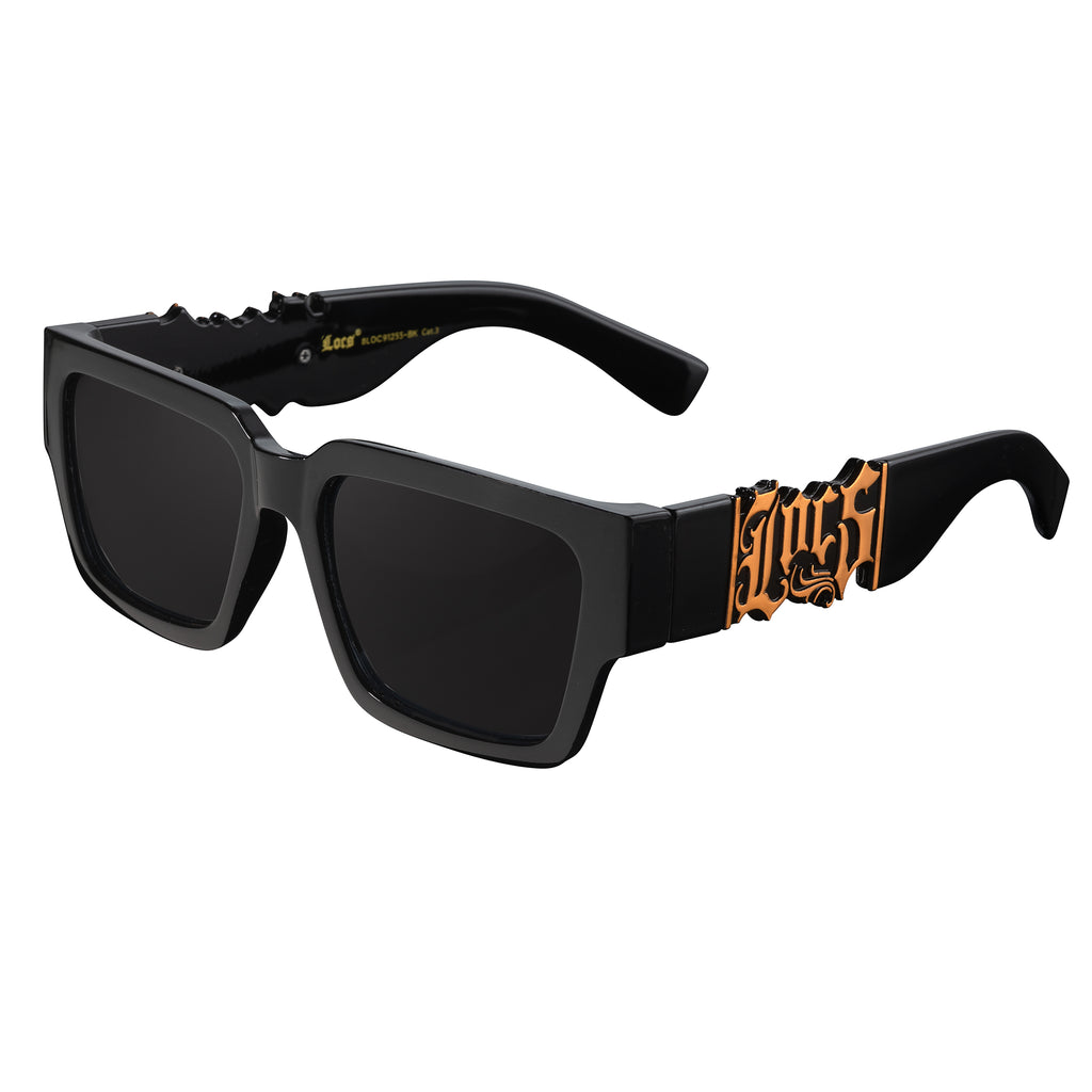 Locs 91255 Flat Top Sunglasses + 1-Year Protection Plan & Pouch