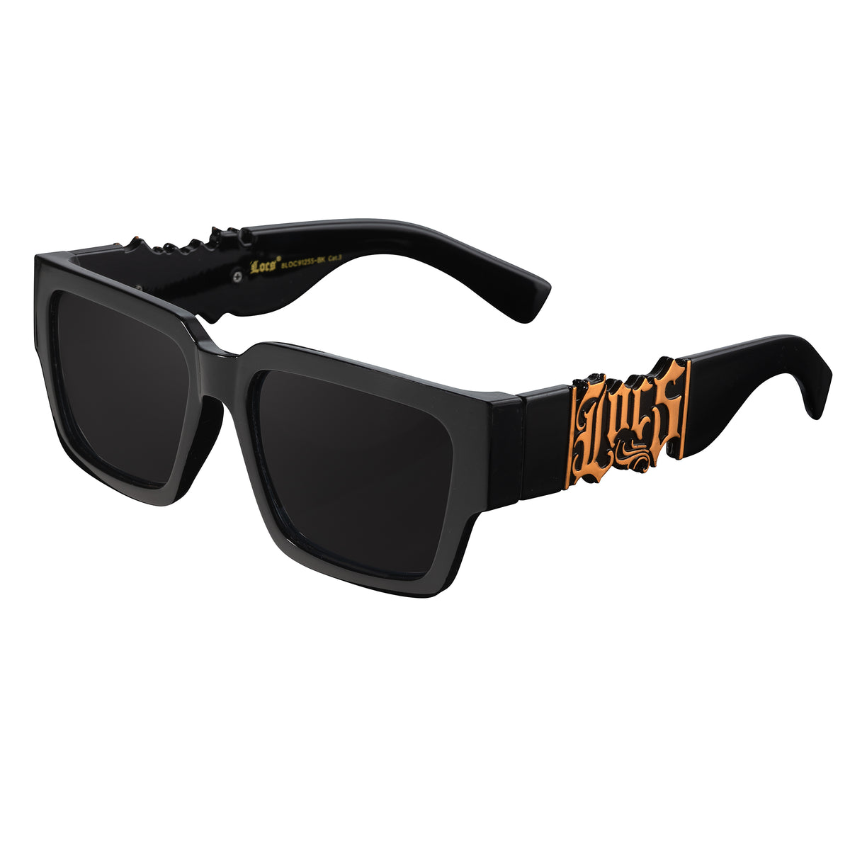 Locs 91255 Flat Top Sunglasses + 1-Year Protection Plan & Pouch
