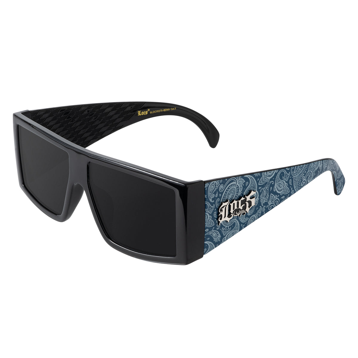 Locs 91275 Thick Square Sunglasses + 1-Year Protection Plan & Pouch
