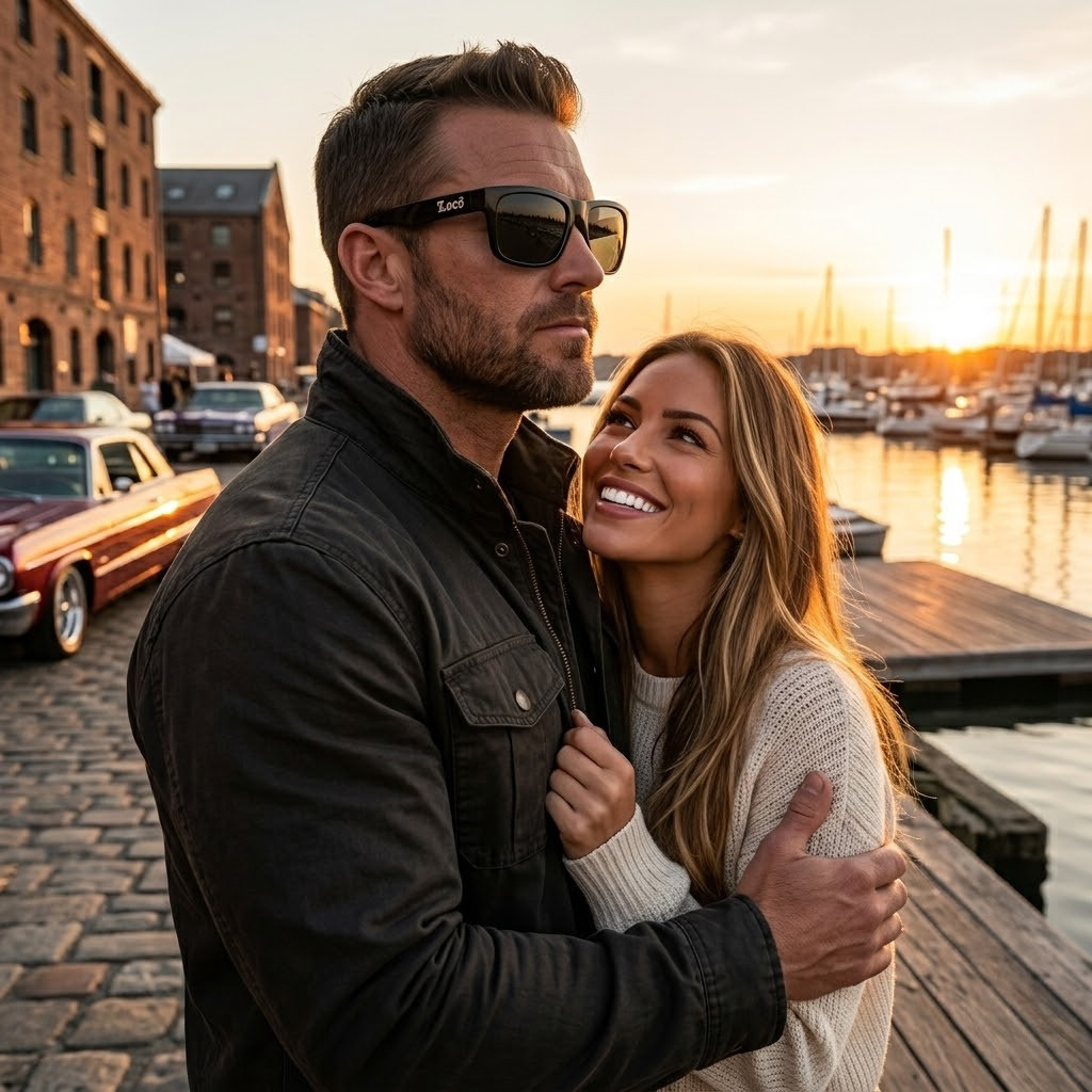Locs 91244 Men's Hardcore Sunglasses + 1-Year Certified Protection Plan