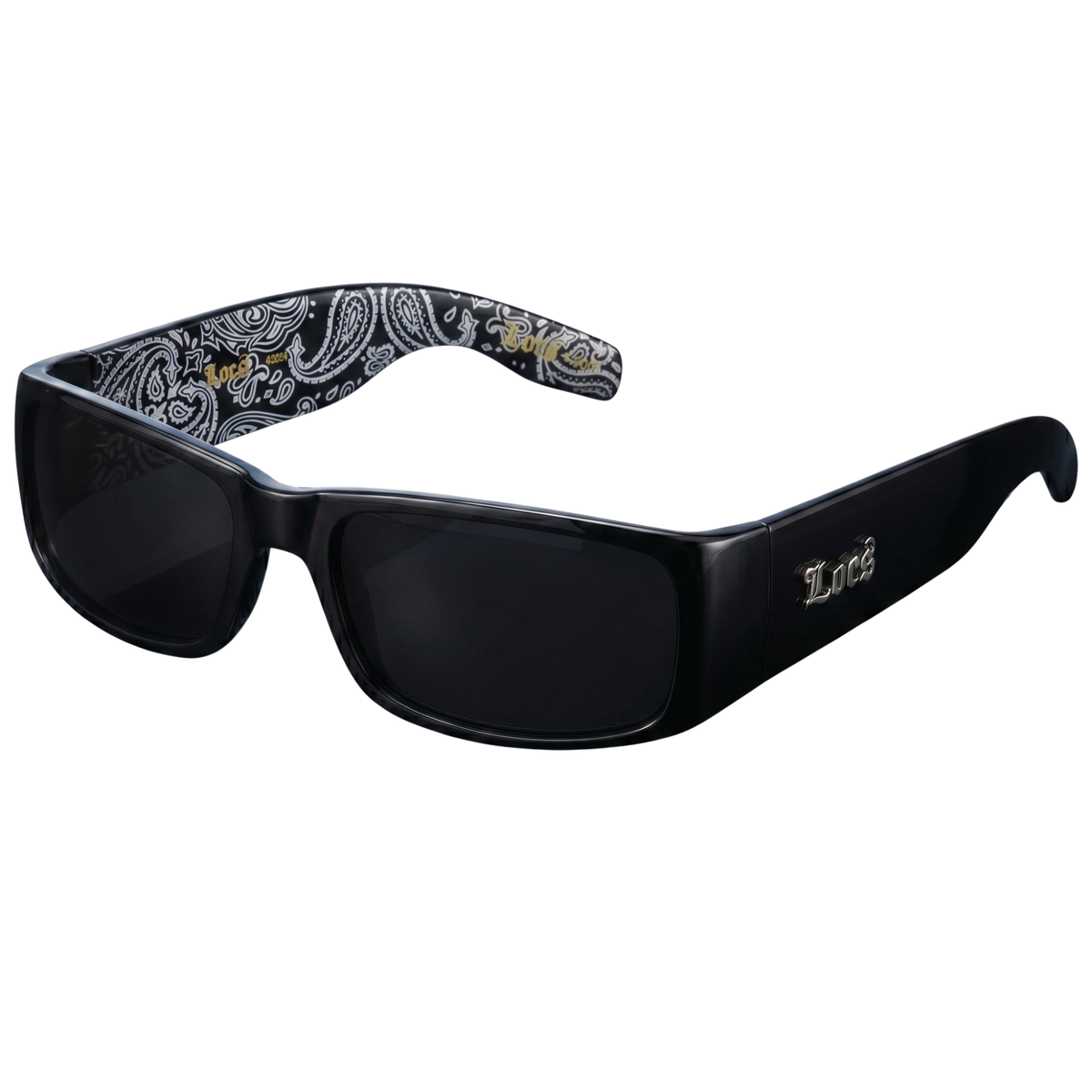 Locs 91263 Gangster Sunglasses + 1-Year Protection Plan & Pouch