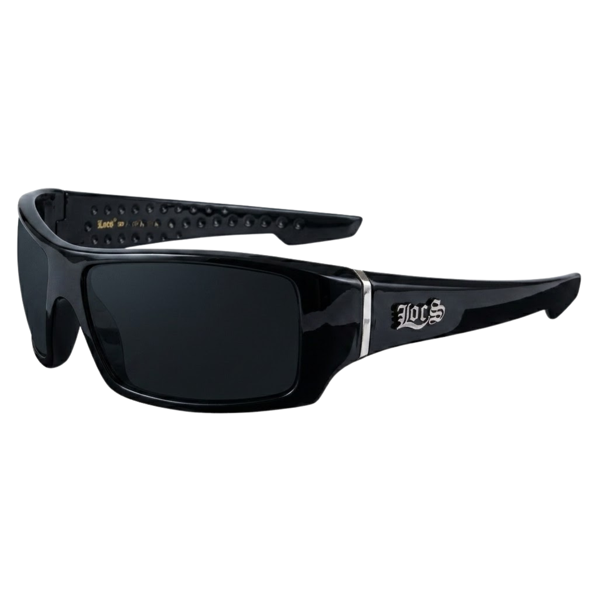 Locs 91264 Men's Hardcore Wrap Sunglasses + 1-Year Protection Plan & Pouch