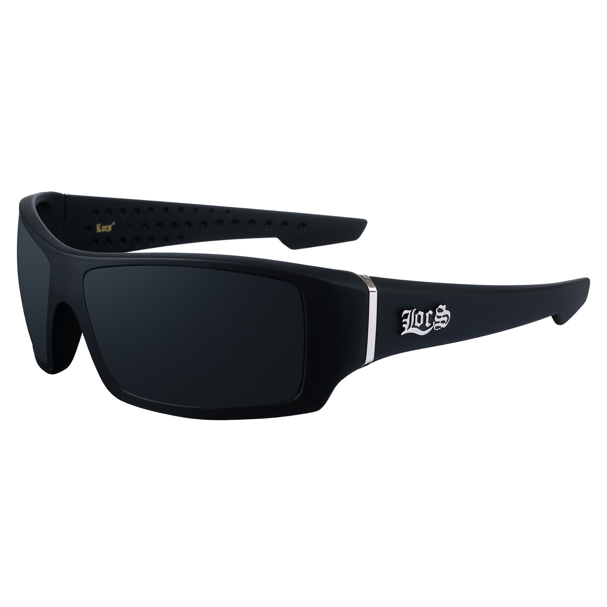 Locs 91264 Men's Hardcore Wrap Sunglasses + 1-Year Protection Plan & Pouch