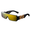Locs 91294 Gangster Shield Sunglasses + 1-Year Protection Plan & Pouch