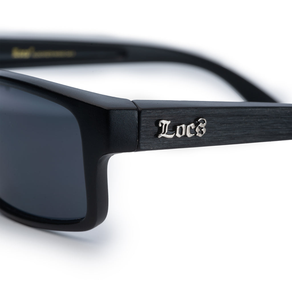 Locs 91273 Wood Grain Sunglasses + 1-Year Protection Plan & Pouch