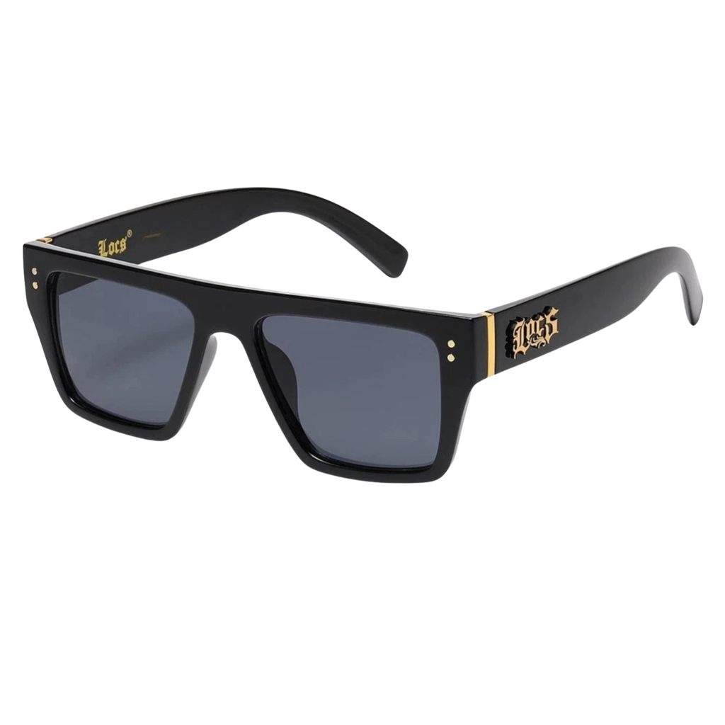 Locs Flat Top Sunglasses – Metal Accent Edition