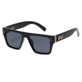 Locs Flat Top Sunglasses – Metal Accent Edition