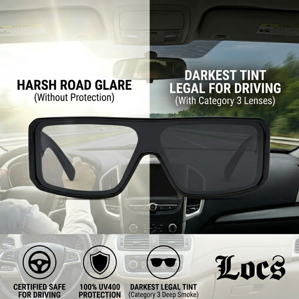 Locs 91335 OG Gangster Wrap Sunglasses + 1-Year Protection Plan & Pouch