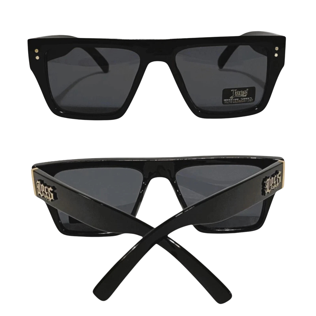 Locs Flat Top Sunglasses – Metal Accent Edition