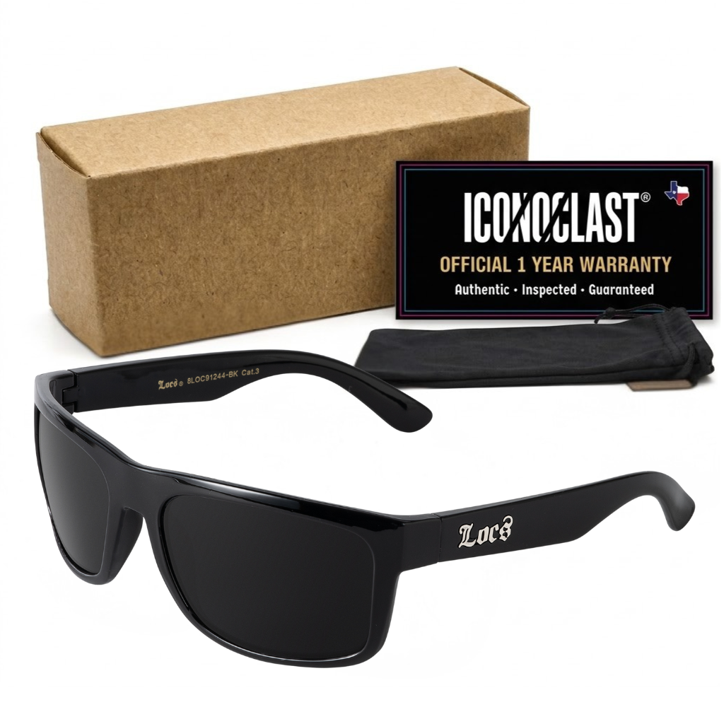 Locs 91244 Men's Hardcore Sunglasses + 1-Year Certified Protection Plan