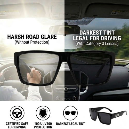 Locs 91246 Gangster Cholo Sunglasses + 1-Year Certified Protection Plan & Pouch