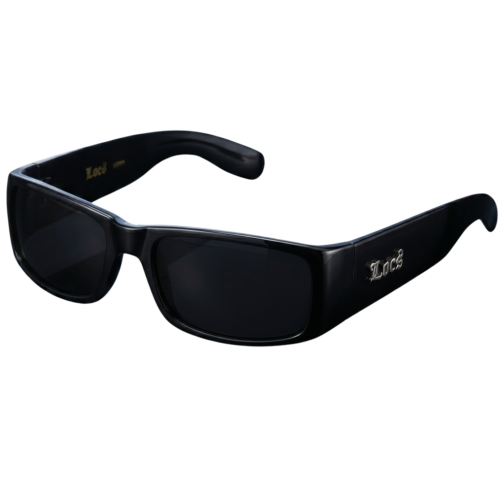 Locs 91263 Gangster Sunglasses + 1-Year Protection Plan & Pouch