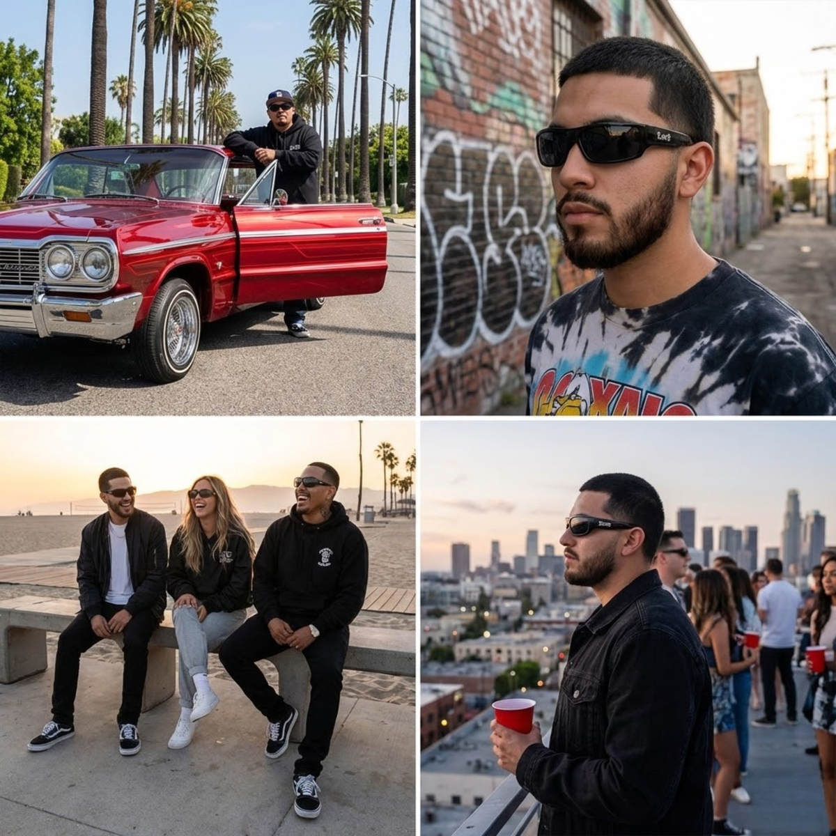 Locs 91268 Men's Hardcore Sunglasses + 1-Year Certified Protection Plan
