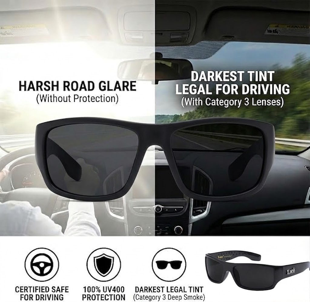 Locs 91268 Men's Hardcore Sunglasses + 1-Year Certified Protection Plan