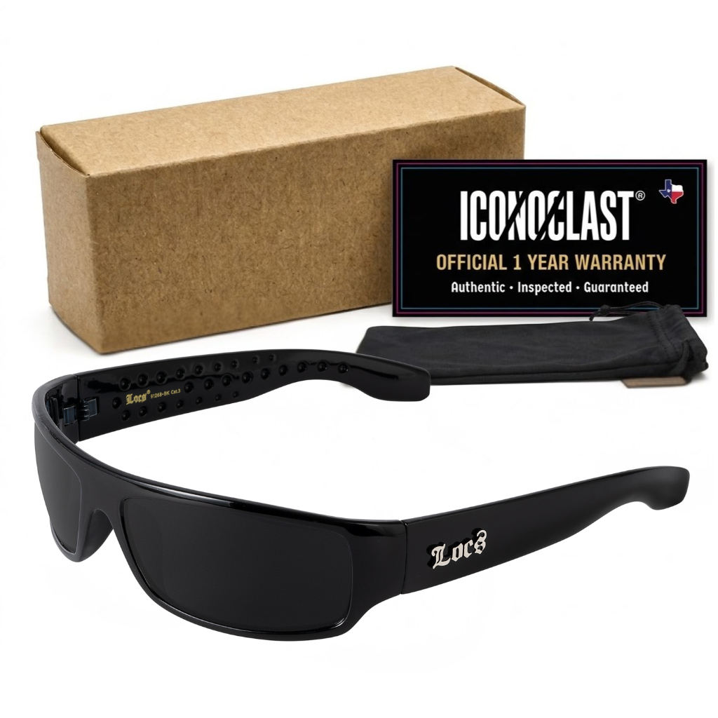 Locs 91268 Men's Hardcore Sunglasses + 1-Year Certified Protection Plan