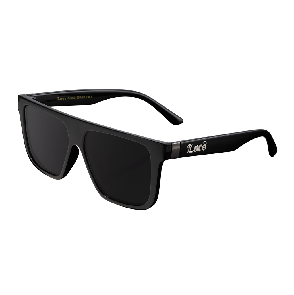 Locs 91253 Flat Top Urban Sunglasses + 1-Year Protection Plan & Pouch